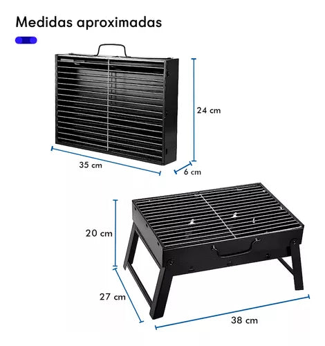 PARRILLA PORTÁTIL CARBÓN PLEGABLE DELUXE - GrillGO™