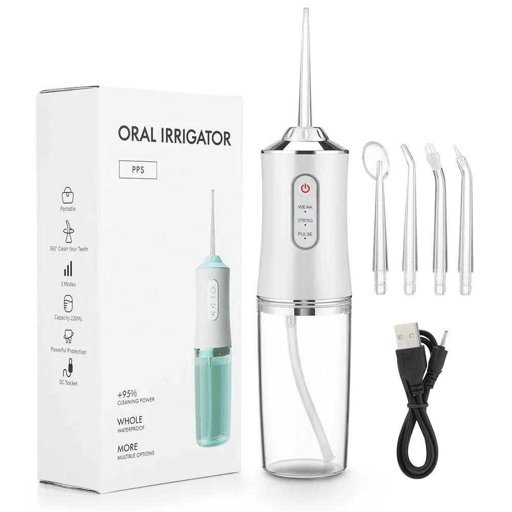 AquaFloss®️ Irrigador Bucal Premium - Recargable 🦷