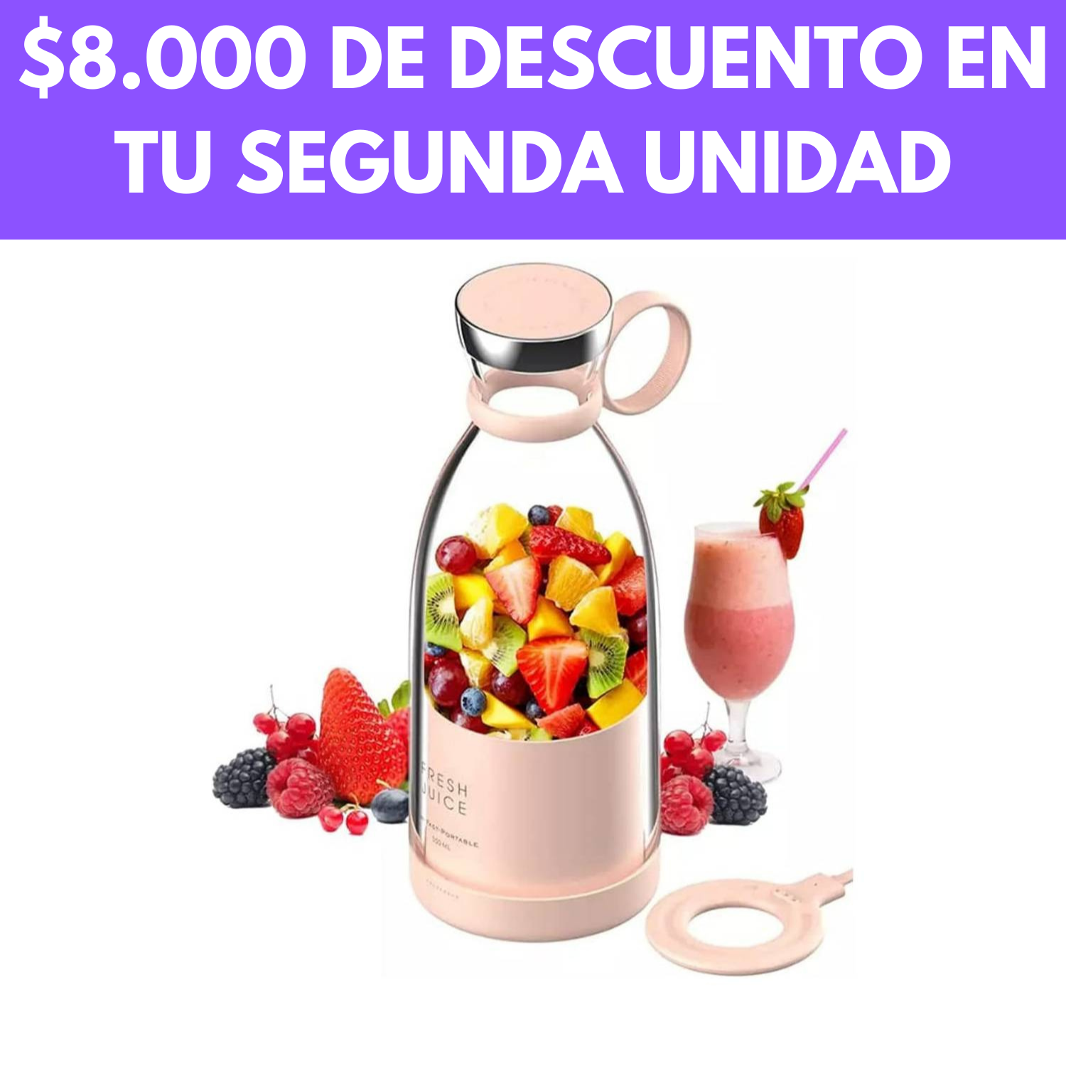 Mini Licuadora Portatil - FreshJuice®