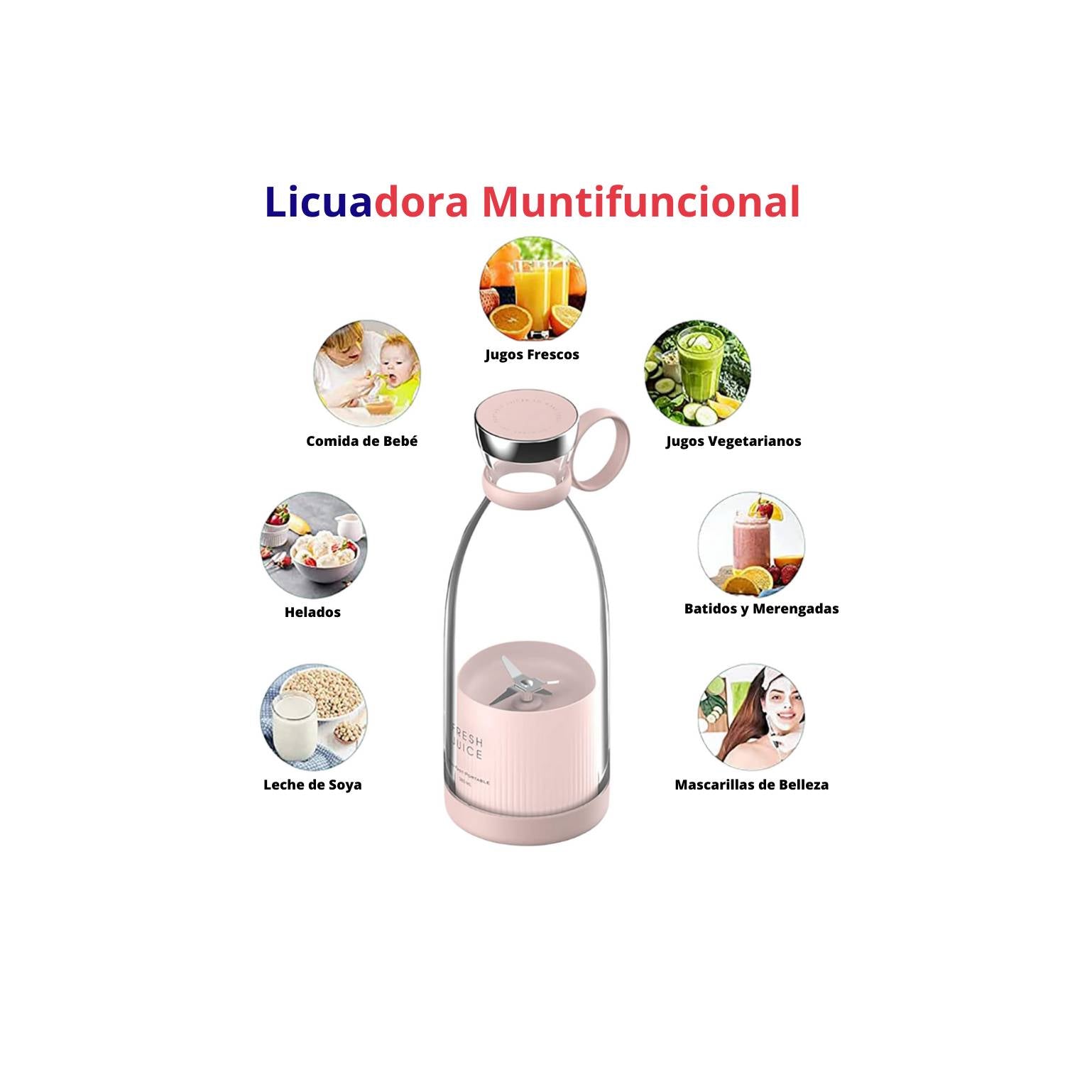 Mini Licuadora Portatil - FreshJuice®